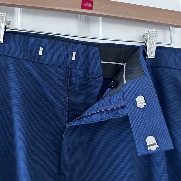 Louis Raphael Comfort Stretch Solid Skinny Fit Flat Front Dress Pant - Picture 3 of 9